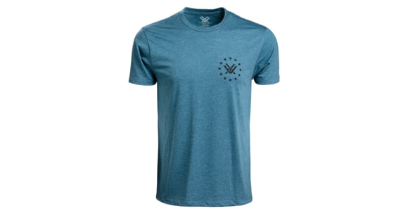Image of Vortex Salute Short Sleeve T-Shirts - Men's, Steel Blue Heather, 3XL, 121-14-SBH3X