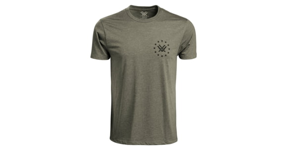 Image of Vortex Salute Short Sleeve T-Shirts - Men's, Military Heather, XL, 121-14-MIHXL