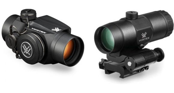 Image of Vortex SPARC II Red Dot 2 MOA with 3x Magnifier with Flip Mount