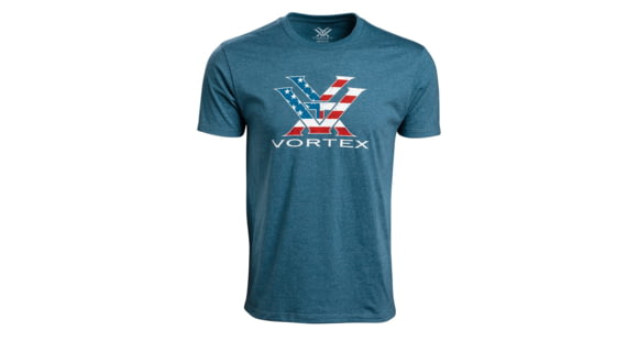 Image of Vortex Stars and Stripes Short Sleeve T-Shirt - Men's, Large, Blue, 121-13-SBHL