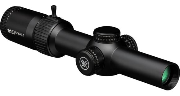 Image of Vortex Strike Eagle 1-8x24mm Rifle Scope, 30mm Tube, Second Focal Plane, Black, Matte Anodized, Red AR-BDC3 Reticle, MOA Adjustment, 10in, 17.4oz, SE-1824-2