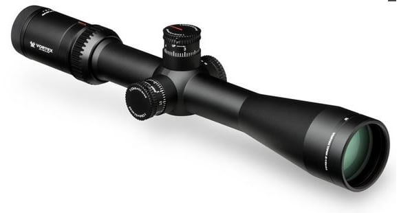 Image of Vortex Viper HS-T 4-16x44mm Rifle Scope, 30mm Tube, Second Focal Plane, Black, Hard Anodized, Non-Illuminated VMR-1 MRAD Reticle, Mil Rad Adjustment, VHS-4308