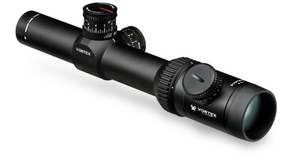 Image of Vortex Viper PST 1-4x24 Rifle Scope, 30mm Tube, Second Focal Plane, TMCQ MOA Reticle, Hard Anodized, Black, PST-14ST-A