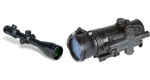 Image of Vortex Viper PST 4-16x50 FFP Rifle Scope with EBR-1 MRAD Reticle and Armasight Co-mr-qs Night Vision Medium Range Clip-on System Quicksilver White Phosphor Generation 2+ w/adapter #4