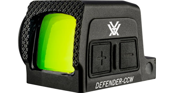 Image of Vortex Defender-CCW 1x32mm Enclosed Solar Micro Reflex Red Dot Sight, Green, Black, 1.59in, 1.30 oz., DFCCW-MGD3-E