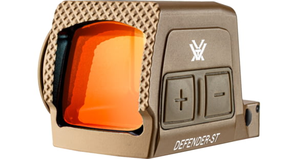 Image of Vortex Defender-ST 1x32mm Enclosed Solar Micro Reflex Red Dot Sight, Green, Red, Tan, 1.82in, 1.62 oz., DFST-MRD3-E-T