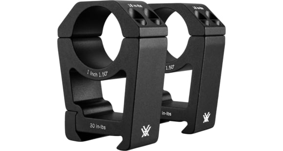 Image of Vortex Sport 1in Riflecope Rings, Extra High - 1.5in, Set of 2, Black, SPT1-XH