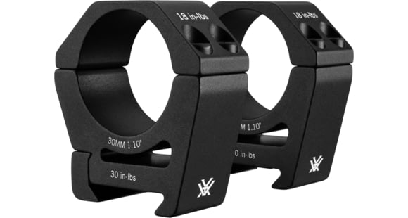 Image of Vortex Sport 30mm Riflecope Rings, High - 1.1in, Set of 2, Black, SPT30-H