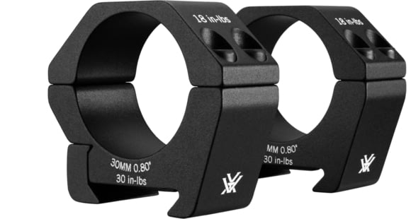 Image of Vortex Sport 30mm Riflecope Rings, Low - 0.8in, Set of 2, Black, SPT30-L