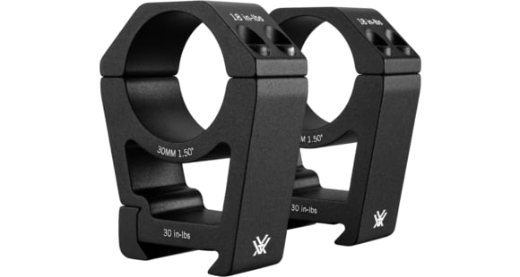 Image of Vortex Sport 30mm Riflecope Rings, Extra High - 1.5in, Set of 2, Black, SPT30-XH
