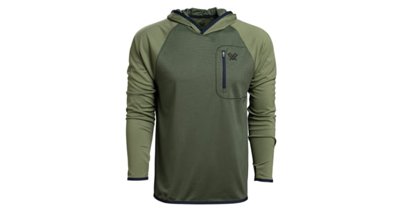 Image of Vortex Weekend Rucker Hooded Long Sleeve - Men's, Rifle Green, S, 121-24-RIFS
