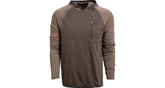 Image of Vortex Weekend Rucker Hooded Long Sleeve - Men's, Peat, 2XL, 121-24-PET2X