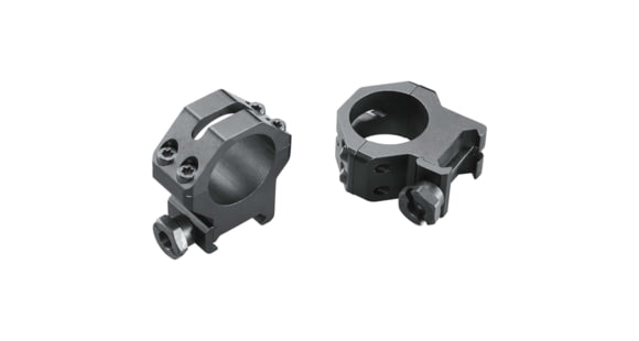 Image of Weaver 1in Four Hole Skeleton Rifle Scope Rings, High, Matte Black 48361