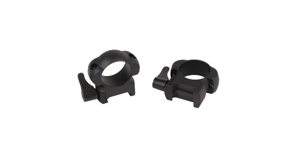 Image of Weaver Lever-Lok Rifle Scope Rings, 30 mm Tube, High, Gloss, Black, 49336