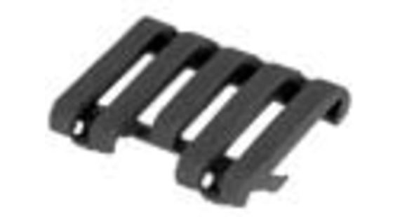 Image of Blackhawk Low Profile Rail Cover with Wire Loom w/ 5 Slots, Black 71RC01BK