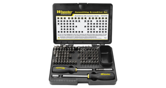 Image of Wheeler Engineering 89-Piece Professional Gunsmithing Screwdriver Set, Black/Yellow, 562194