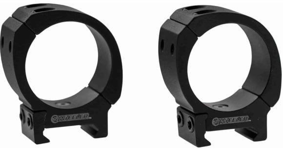 Image of Wheeler Engineering Delta Series Sporter Bi-Weaver Style/Pic Rings 34mm, Low, Black, 1133753
