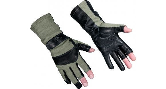 Image of Wiley X Aries Flight Gloves, Foliage Green, Large, G312.LA
