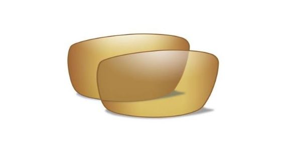 Image of Wiley X WX Boss Replacement Parts - Polarized Venice Gold Mirror Amber Lens Only, CCBOSP