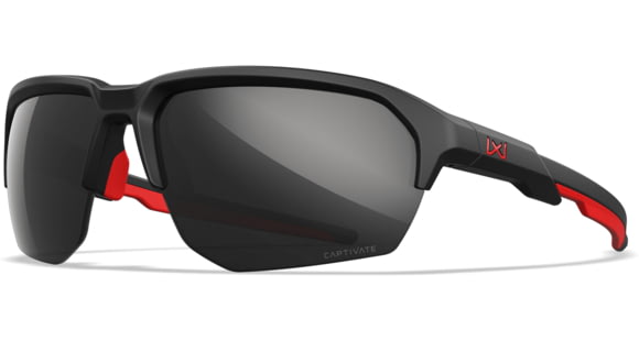 Image of Wiley X Changeable Series Jakl Captivate Non-Pol Sunglasses, Matte Black, Black Mirror Lens, CHJKL15