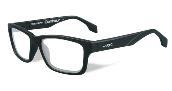 Image of Wiley X WX Contour Eyeglass Frame,Rectangle,Matte Black WSCON01