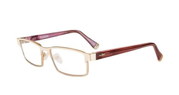 Image of Wiley X Fusion Safety Glasses, Gold/ Pink Frame, No Polarized Lens, WSFSN02