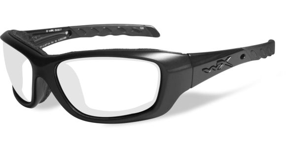 Image of Wiley X WX Gravity Sunglasses - Clear Lens / Gloss Black Frame, CCGRA03