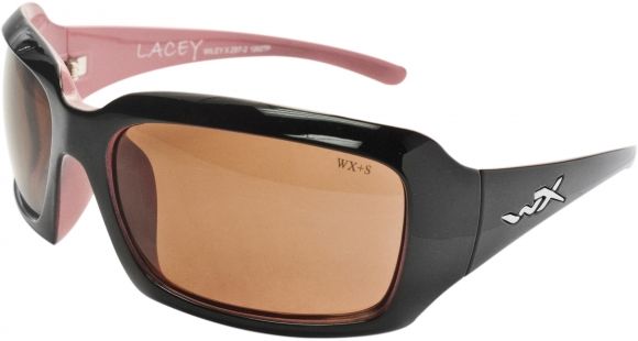 Image of Wiley X Lacey Sunglasses - Cotton Candy Frame w/ Coral Pink Lens SSLAC03