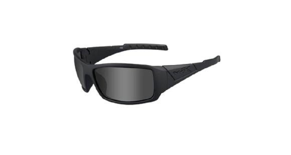 Image of Wiley X WX Twisted Sunglasses - Polarized Smoke Grey Lens / Matte Black Lens, SSTWI08