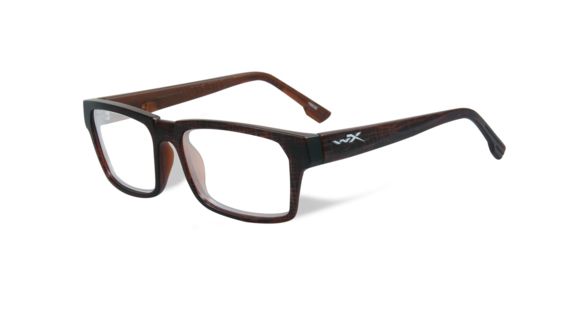 Image of Wiley X Profile Safety Glasses, Gloss Brown Demi Frame/ Clear, WSPRF03