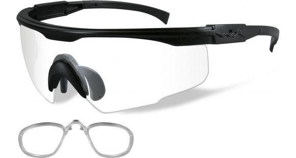 Image of Wiley X PT-1 Sunglasses - Clear Lens w/ RX Insert / Matte Black Frame, PT-1CRX