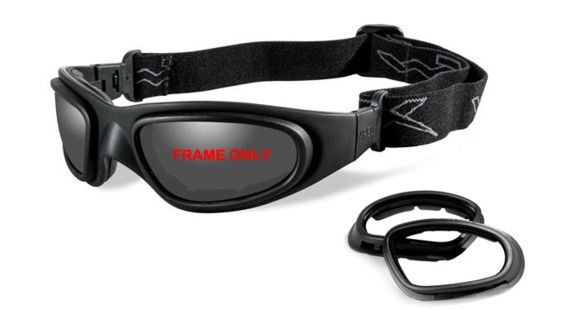 Image of Wiley X SG-1 Replacement Parts - Matte Black Frame Only w/ accessories,2 Pair Lens Gaskets, No Lens, SG-1FP2