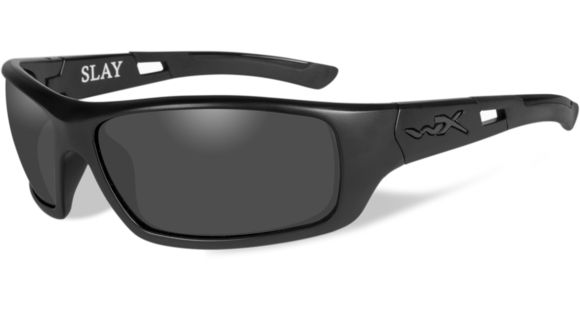 Image of Wiley X Slay Black OPS Sunglasses - Smoke Grey Lens / Matte Black Frame ACSLA01
