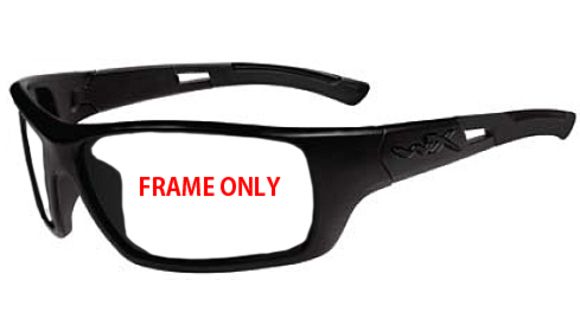 Image of Wiley X Slay Replacement Parts - Gloss Black Frame Only w/accessories. No Lens, ACSLA04F