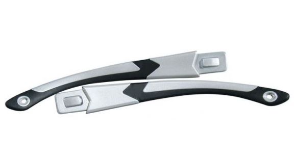 Image of Wiley X WX Victory Replacement Temples,Gloss Black/Aluminum Pearl YFVIC03T