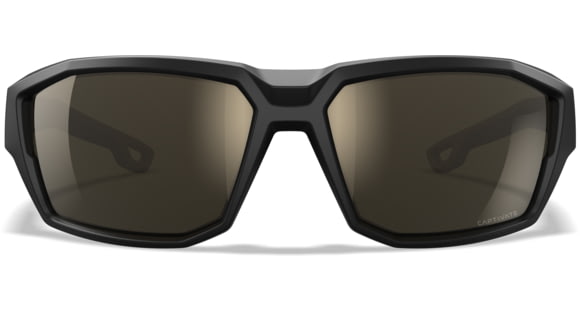 Image of Wiley X Alpine Captivate Sunglasses, Matte Black Tan Temples Frame, Polarized Tungsten Mirror Lenses, ACALP04