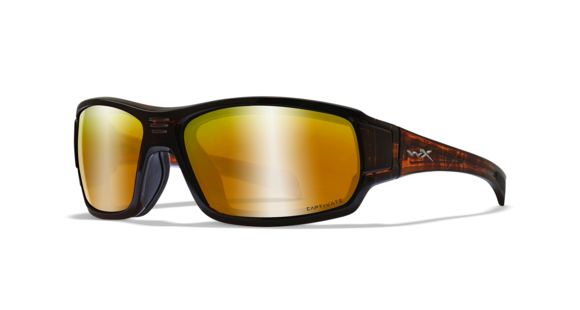 Image of Wiley X WX Breach - Captivate - Polarized Bronze Mirror/ Matte Hickory Brown Frame, CCBRH04