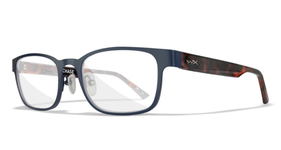 Image of Wiley X WX Chase Sunglasses, Matte Blue Frame, Gloss Demi Temples, WSCHS03