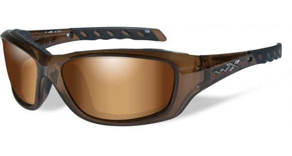 Image of Wiley X WX Gravity Sunglasses - Bronze Flash w/Crimson Brown Lens / Brown Crystal Frame, CCGRA06