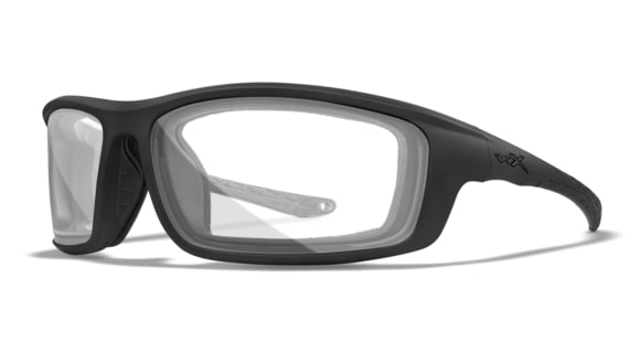 Image of Wiley X WX Grid Sunglasses, Matte Black Frame, Clear Lens, CCGRD03