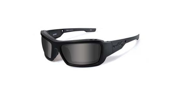Image of Wiley X WX Knife Black OPS Sunglasses - Smoke Grey Lens / Matte Black Frame, CCKNI01