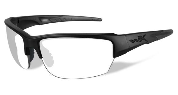 Image of Wiley X WX Saint Sunglasses, 2 Lens Package, 1 Matte Black Frame w/Smoke Grey, Clear Lens, CHSAI07