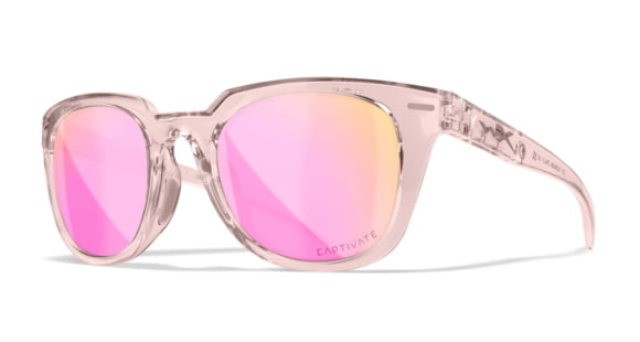 Image of Wiley X WX Ultra Sunglasses - Womens, Captivate Polarized Rose Gold Mirror/Gloss Crystal, AC6ULT10