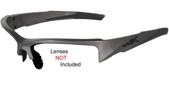 Image of Wiley X WX Valor Replacement Frame - Metallic Silver Frame w/ Accessories,No Lens CHVAL04F