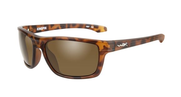 Image of Wiley X Wx Kingpin Brown Lens, BROWN, ACKNG02
