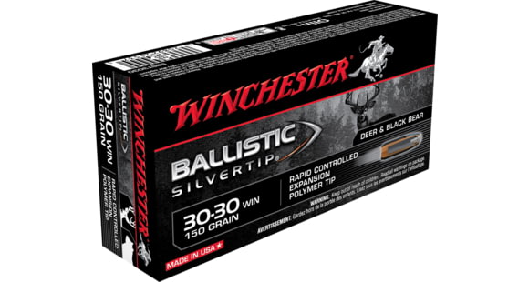 Image of Winchester Ballistic Silvertip .30-30 Winchester 150 grain Centerfire Rifle Ammo, 200 Round