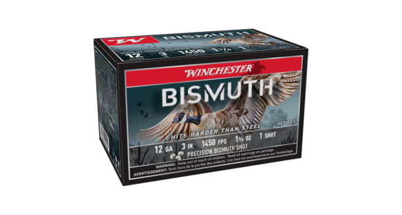 Image of Winchester Bismuth 12 Gauge 1-3/8 oz 3in Shotgun Ammo, #1, 15 Rounds, SWB1231XV