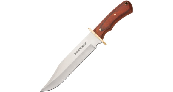 Image of Winchester Extra Large Wood Bowie Knife, 8.5in, Stainless Steel Blade, Wood, BLK, 6220001W