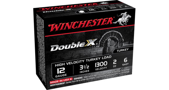 Image of Winchester Double X 12 Gauge 2 oz 3.5in Centerfire Shotgun Ammo, 10 Rounds, STH12356