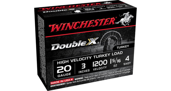 Image of Winchester Double X 20 Gauge 1 5/16 oz 3in Centerfire Shotgun Ammo, 10 Rounds, STH2034
